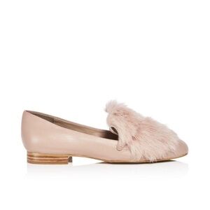 DONALD J. PLINER Lilian Leather Almond Toe Blush Pink Loafers Size 7.5